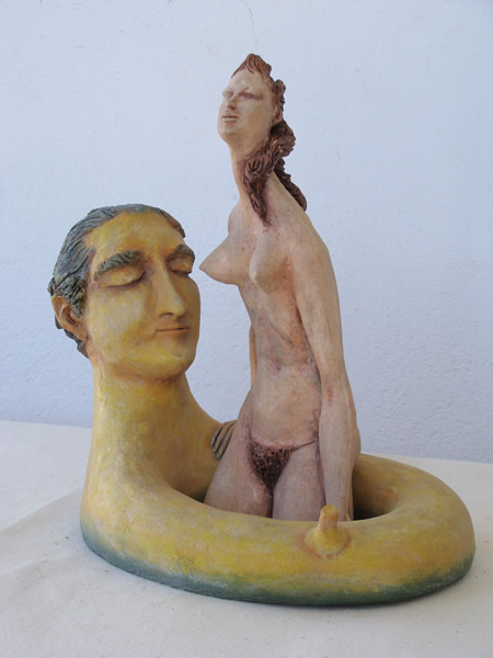 Escultura del pintor Antonio Posada