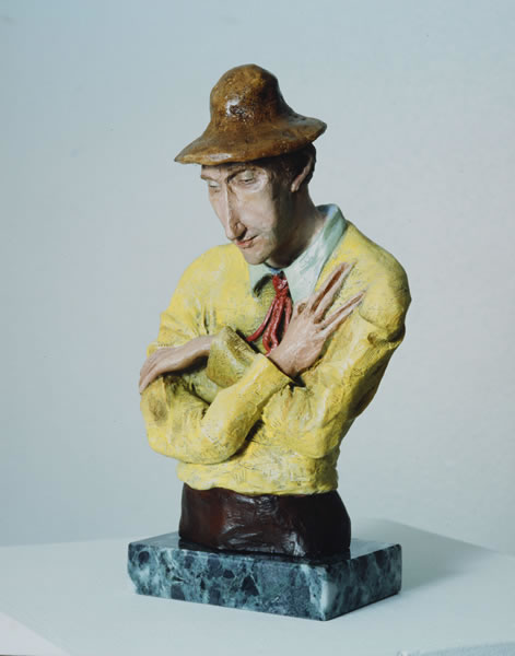 Escultura del pintor Antonio Posada