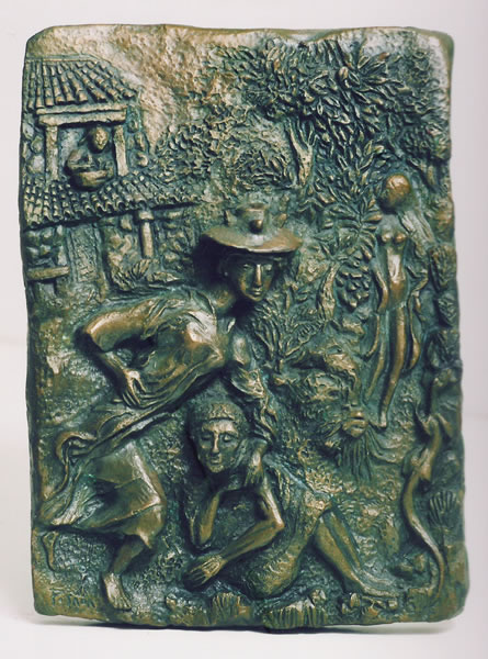 Escultura del pintor Antonio Posada