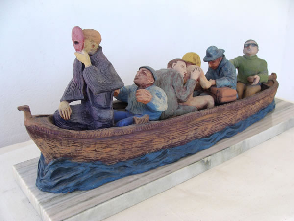 Escultura del pintor Antonio Posada