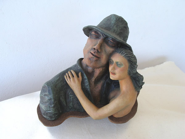Escultura del pintor Antonio Posada