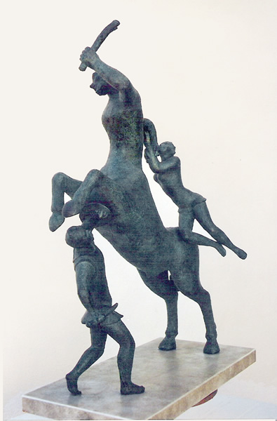 Escultura del pintor Antonio Posada
