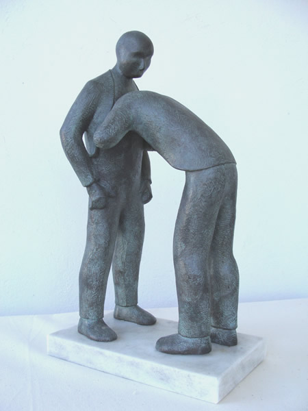 Escultura del pintor Antonio Posada